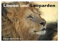 Löwen und Leoparden - Begegnungen in Afrika (Wandkalender 2024 DIN A2 quer), CALVENDO Monatskalender - Michael Herzog