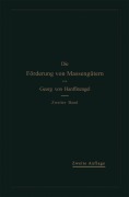 Cover-Bild zum Titel 'Die Förderung von Massengütern' von 'Georg Von Hanffstengel'