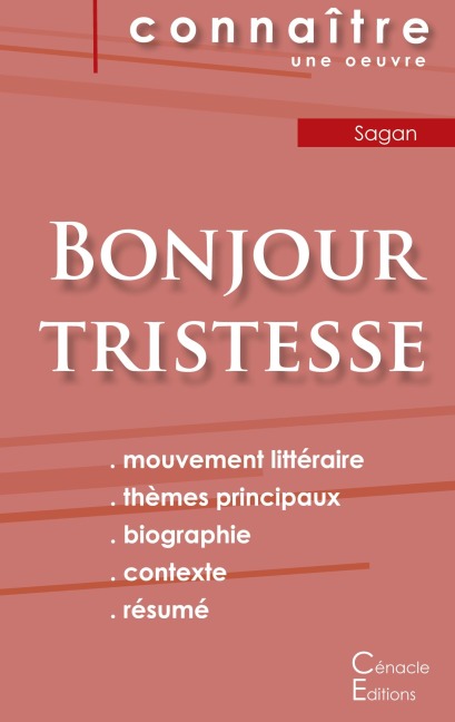 Fiche de lecture Bonjour tristesse de Françoise Sagan (Analyse littéraire de référence et résumé complet) - Françoise Sagan