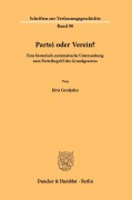 Cover-Bild zum Titel 'Partei oder Verein?' von 'Jörn Grotjahn'