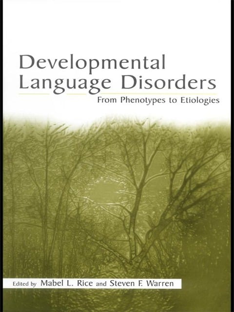 Developmental Language Disorders - 