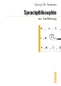 Cover-Bild zum Titel 'Sprachphilosophie zur Einführung' von 'Georg W. Bertram'
