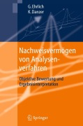 Cover-Bild zum Titel 'Nachweisvermögen von Analysenverfahren' von 'Klaus Danzer, Günter Ehrlich'