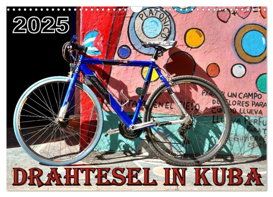 Drahtesel in Kuba (Wandkalender 2026 DIN A3 quer), CALVENDO Monatskalender - Henning von Löwis of Menar