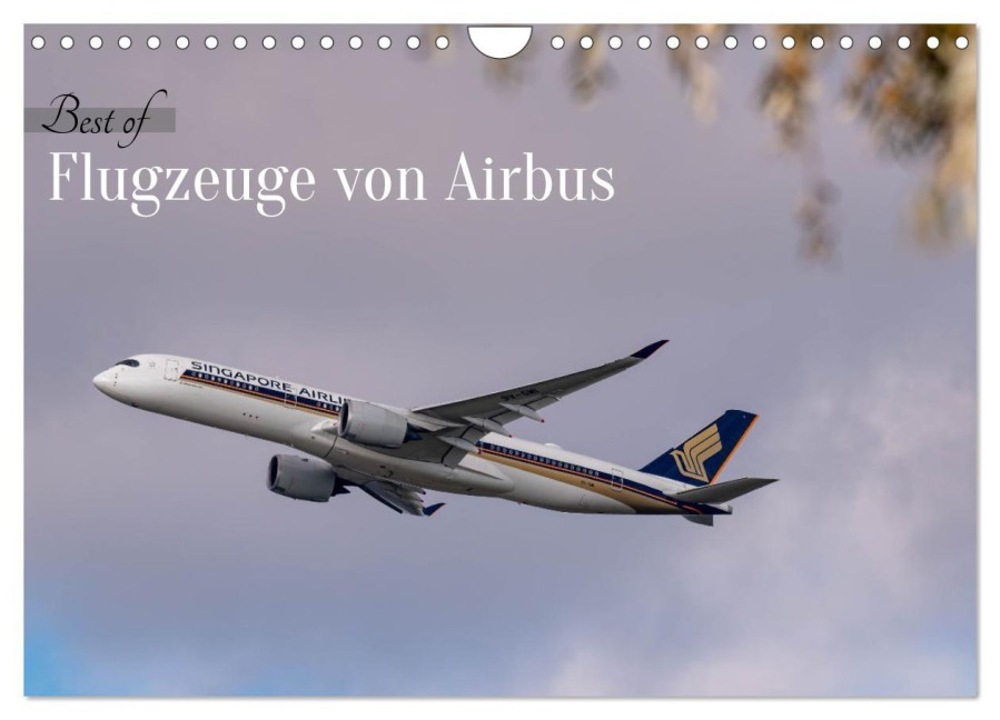 Flugzeuge von Airbus 2025 (Wandkalender 2025 DIN A4 quer), CALVENDO Monatskalender - Christoph Brunner