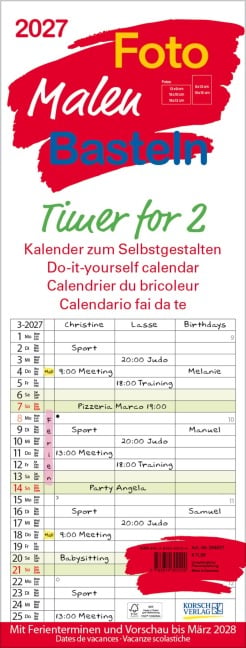 Foto-Malen-Basteln Timer for 2 2027 - 