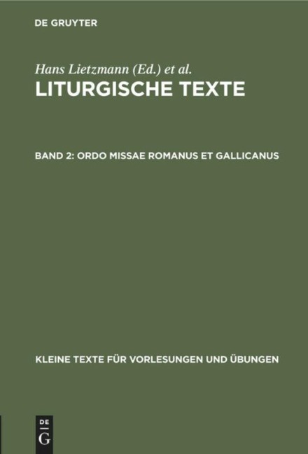 Ordo missae Romanus et Gallicanus - 