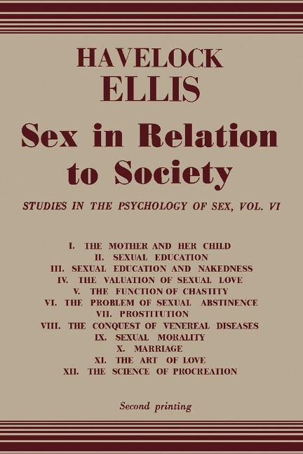 Sex in Relation to Society - Havelock Ellis