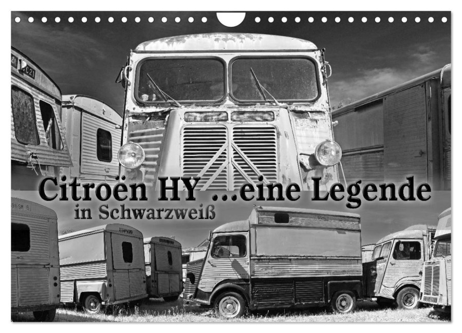 Citroën HY eine Legende in Schwarzweiß (Wandkalender 2026 DIN A4 quer), CALVENDO Monatskalender - Ingo Laue