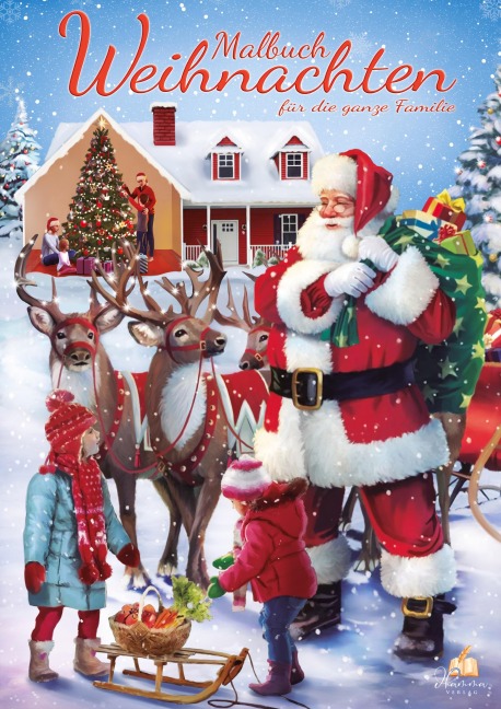 Malbuch Weihnachten für die ganze Familie mit 50 festlichen Ausmalbildern - Josef Mickey Müller