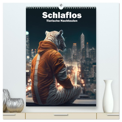 Schlaflos Tierische Nachteulen (hochwertiger Premium Wandkalender 2025 DIN A2 hoch), Kunstdruck in Hochglanz - Liselotte Brunner-Klaus