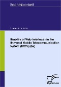 Usability of Web-Interfaces in the Universal Mobile Telecommunication System (UMTS) (de) - Thorsten H. Schulze