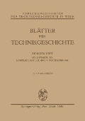 Blätter für Technikgeschichte - Ministerialrat Dipl-Ing. V. Schüt?enhofer