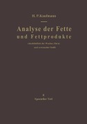 Cover-Bild zum Titel 'Analyse der Fette und Fettprodukte' von ''