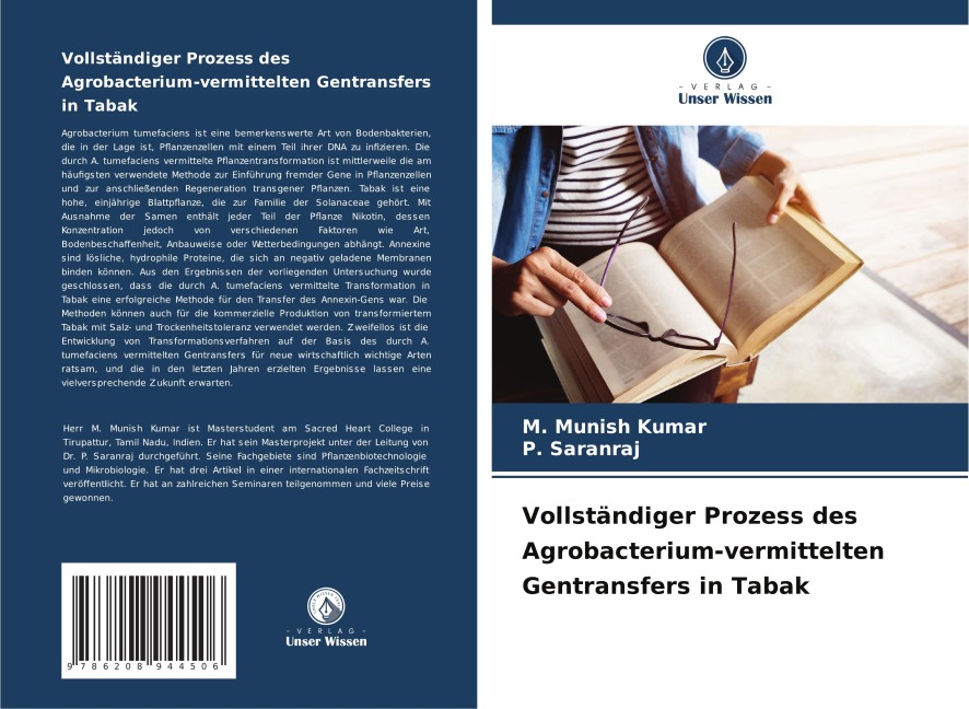 Vollständiger Prozess des Agrobacterium-vermittelten Gentransfers in Tabak - M. Munish Kumar, P. Saranraj