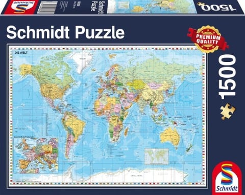 Die Welt, 1.500 Teile Puzzle - 