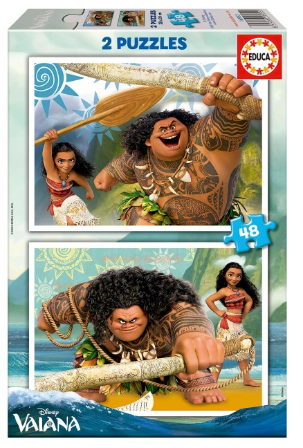 Educa - Disney - Vaiana - Puzzle 2x48 Teile - Disney