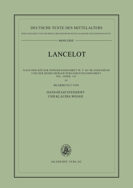 Lancelot IV: Namen- und Figurenregister - 