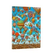 Cover-Bild zum Titel 'Balloon Festival (Pierre the Maze Detective) Midi Unlined Softcover Flexi Journal (Elastic Band Closure)' von 'Paperblanks'