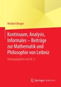 Cover-Bild zum Titel 'Kontinuum, Analysis, Informales - Beiträge zur Mathematik und Philosophie von Leibniz' von 'Herbert Breger'