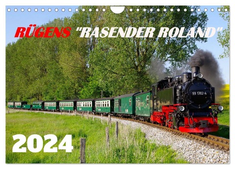 Rügens "rasender Roland" (Wandkalender 2024 DIN A4 quer), CALVENDO Monatskalender - Werner Prescher