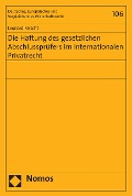 Cover-Bild zum Titel 'Die Haftung des gesetzlichen Abschlussprüfers im Internationalen Privatrecht' von 'Leonard Kirscht'