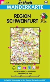 Region Schweinfurt 1 : 50 000. Fritsch Wanderkarte - 