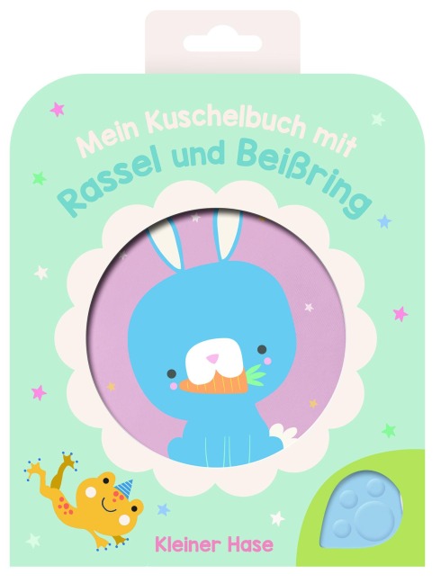 Mein Kuschelbuch mit Rassel und Beißring - Kleiner Hase - 