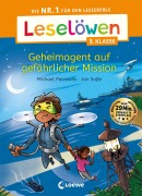 Cover-Bild zum Titel 'Leselöwen 3. Klasse - Geheimagent auf gefährlicher Mission' von 'Michael Petrowitz'