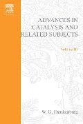 Cover-Bild zum Titel 'Advances in Catalysis' von ''