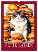 Cover-Bild zum Titel 'FETTE KATZEN - Foodporn auf vier Pfoten (Wandkalender 2026 DIN A3 hoch), CALVENDO Monatskalender' von 'Mb Fotografie'