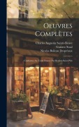 Cover-Bild zum Titel 'Oeuvres Complètes' von 'Charles Augustin Sainte-Beuve, Nicolas Boileau Despréaux, Paul Chéron'