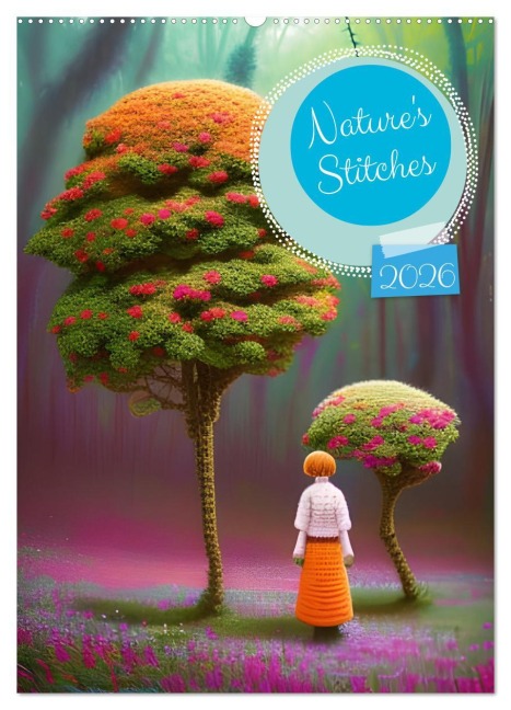 Nature's Stitches (Wall Calendar 2026 DIN A2 portrait), CALVENDO 12 Month Wall Calendar - Christine Aka Stine1
