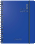 BRUNNEN Termin- & Unterrichtsplaner (2025/2026), 2 Seiten = 1 Woche, A5, 224 Seiten, Kunststoff-Einband Baladek, blau - 