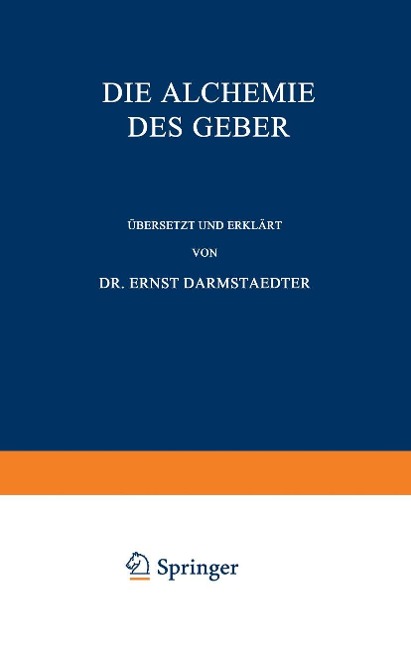 Die Alchemie des Geber - Ernst Darmstaedter