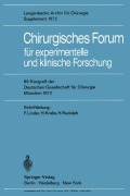 Cover-Bild zum Titel 'Chirurgisches Forum für experimentelle und klinische Forschung' von ''