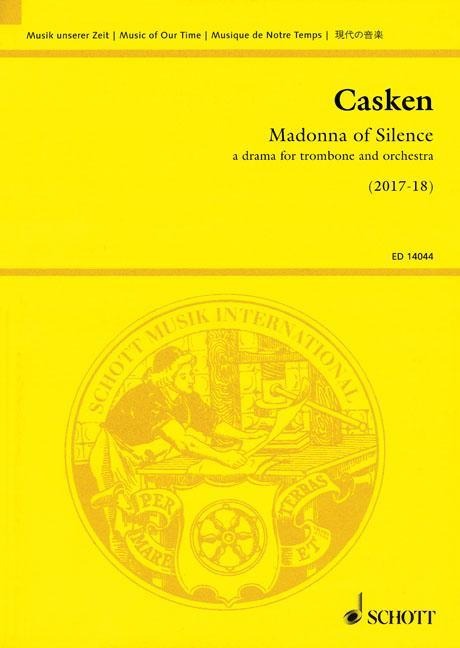 Madonna of Silence: A Drama for Trombone and Orchestra Study Score - John Casken