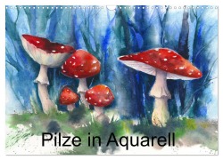 Cover-Bild zum Titel 'Pilze in Aquarell (Wandkalender 2025 DIN A3 quer), CALVENDO Monatskalender' von 'Jitka Krause'