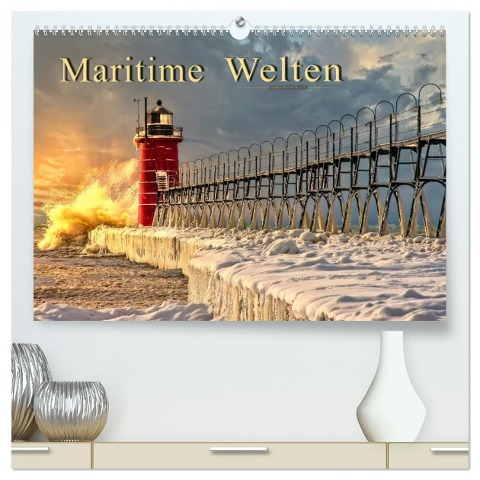 Maritime Welten (hochwertiger Premium Wandkalender 2025 DIN A2 quer), Kunstdruck in Hochglanz - Peter Roder