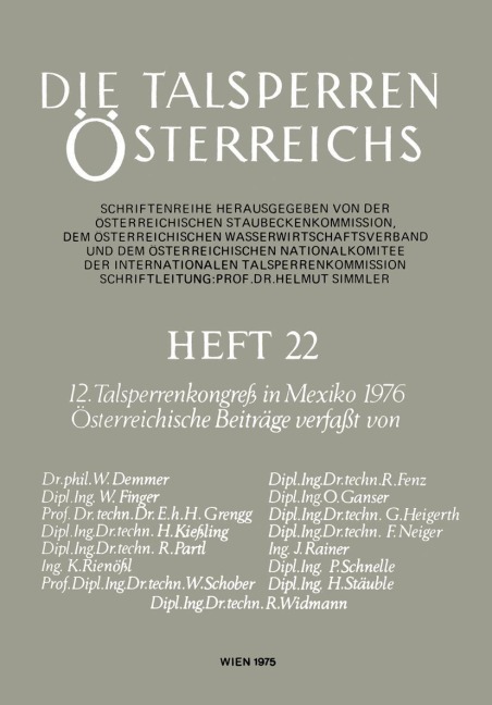 12. Talsperrenkongreß in Mexiko 1976 - 