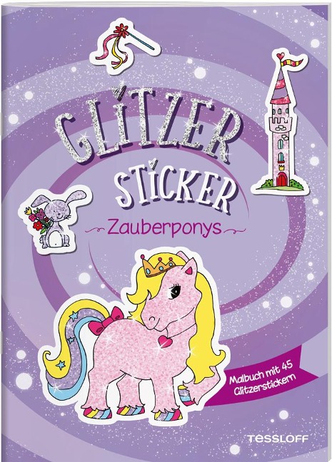 Glitzer-Sticker Malbuch. Zauberponys - 