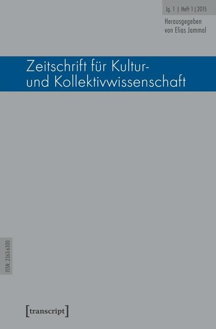 Zeitschrift für Kultur- und Kollektivwissenschaft - 