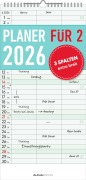 Cover-Bild zum Titel 'Planer für zwei 2026 mit 3 Spalten - Familien-Timer 22x45 cm - Offset-Papier - mit Ferienterminen - Wand-Planer - Familienkalender - Alpha Edition' von ''
