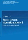 Objektorientierte Informationssysteme II - 