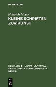 Cover-Bild zum Titel 'Kleine Schriften zur Kunst' von 'Heinrich Meyer'