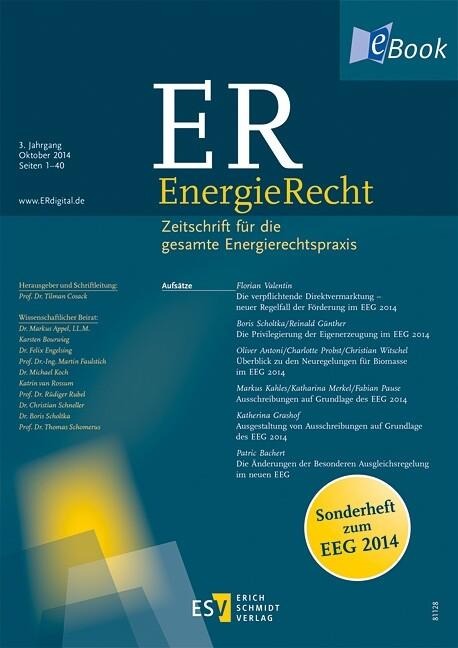 ER EnergieRecht - Sonderheft 1.14 - 