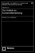 Cover-Bild zum Titel 'Das Verbot der Auslandsbestechung' von 'Cornelia Spörl'