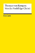 Cover-Bild zum Titel 'Von der Nachfolge Christi' von 'Thomas Von Kempen'