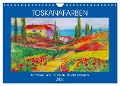 Toskanafarben - Mit Pinsel und Farbe durch die Toskana (Wandkalender 2024 DIN A4 quer), CALVENDO Monatskalender - Michaela Schimmack