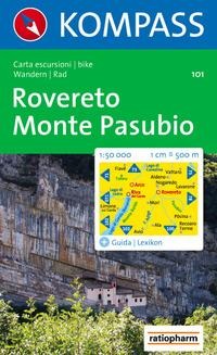 KOMPASS Wanderkarte 101 Rovereto - Monte Pasubio 1:50.000 - 